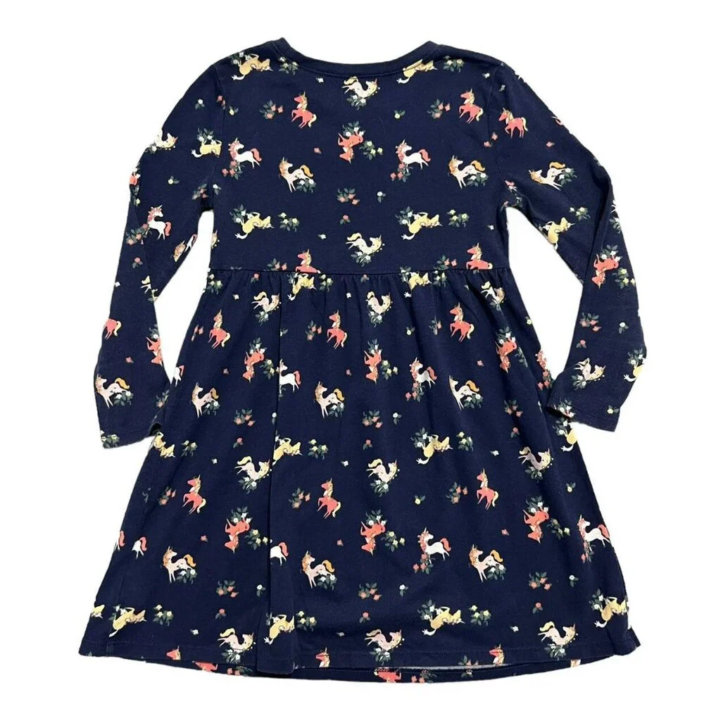 Old Navy 4T Unicorn Floral Dress